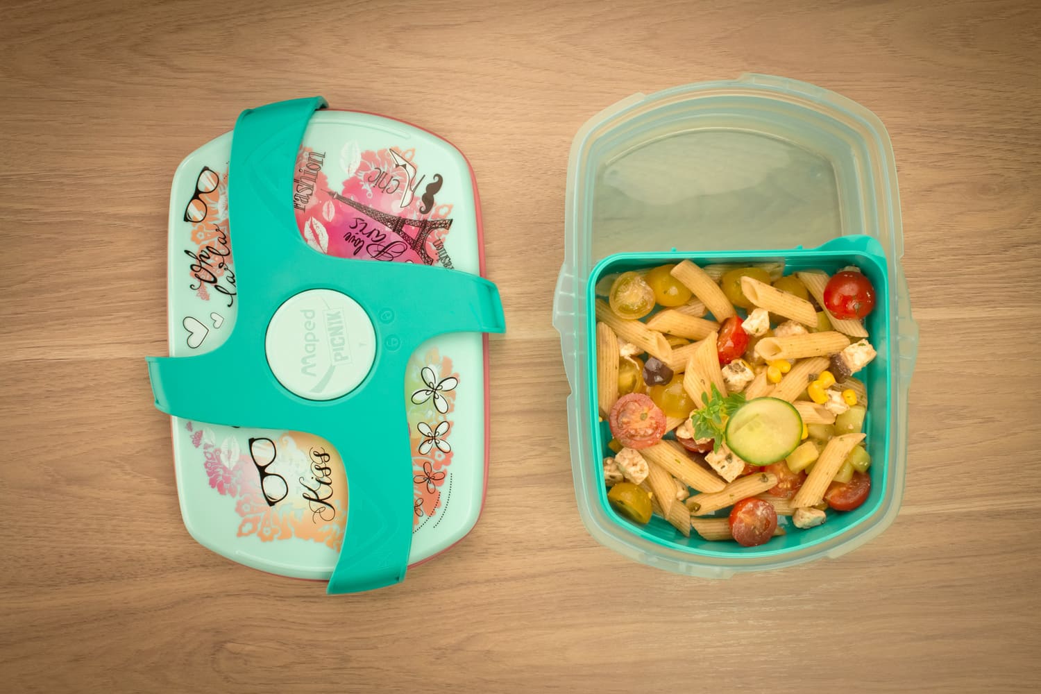 Boîte à déjeuner - 1 compartiment - Bleu MAPED Kids Concept